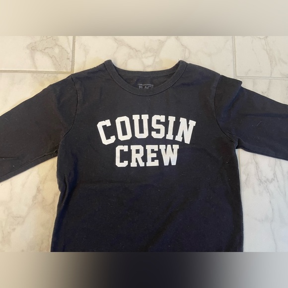 5T Black Cousin Crew Long Sleeve Shirt - Picture 2 of 3